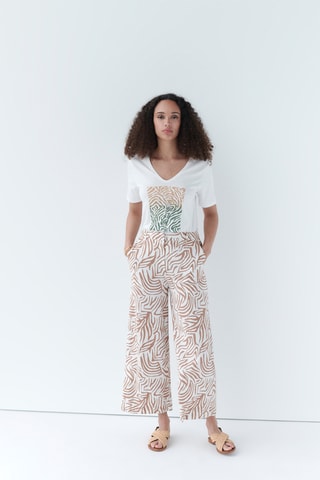 Linnen Broek Wide Legs Pandi - Wit