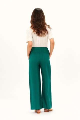 Linnen Broek Wide Legs Pandi - Groen