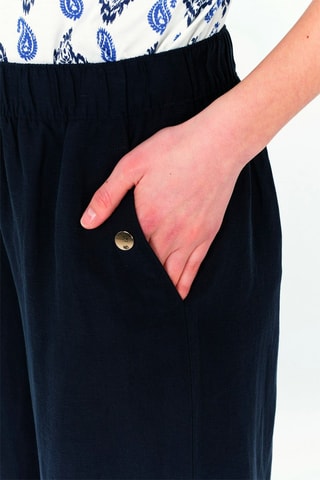 Broek wide legs Portofinol - Marineblauw