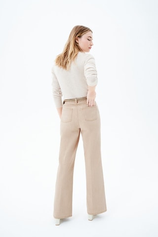 Broek wide legs Bryan - Beige