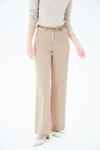 Broek wide legs Bryan - Beige