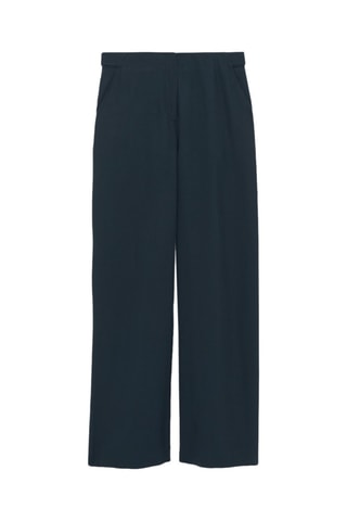 Broek Flared Paname - Marineblauw