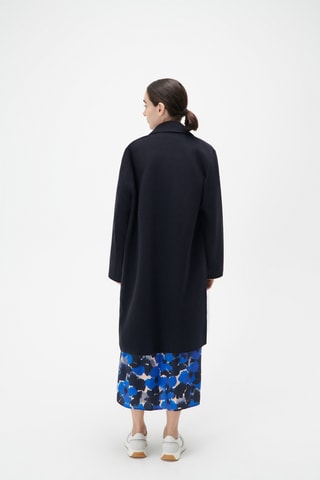 Korte Wollen Gaenora - Marineblauw