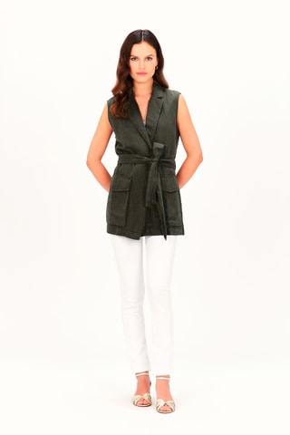Linnen Bodywarmer Veracruz - Groen