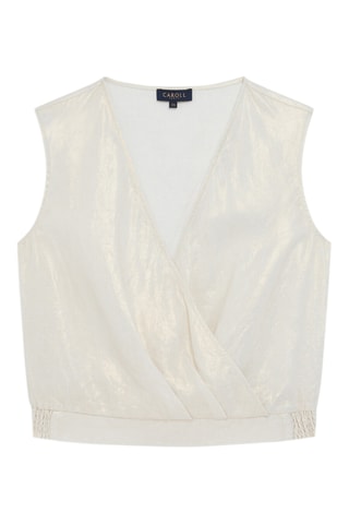 Linnen Top Cirene - Beige