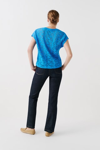 Kanten Top Tnoe - Blauw