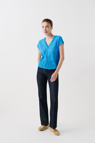 Kanten Top Tnoe - Blauw