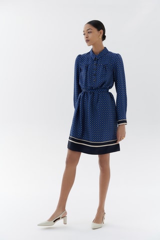 Rechte Jurk Amanda - Blauw