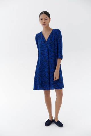 Trapezium Jurk Minda - Blauw