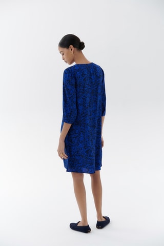Trapezium Jurk Minda - Blauw
