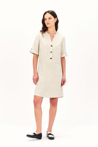 Rechte Jurk Roude - Beige