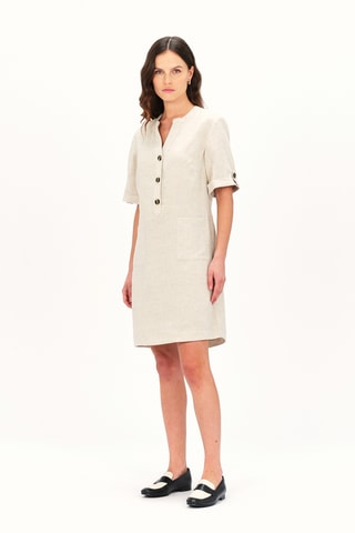Rechte Jurk Roude - Beige
