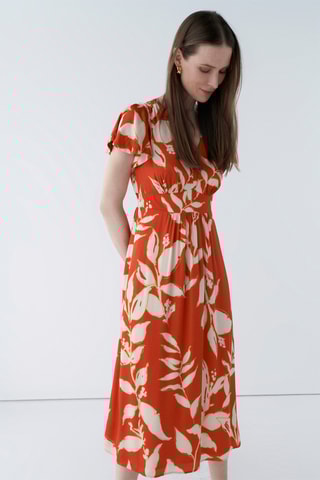 Midi-jurk Johanna - Oranje