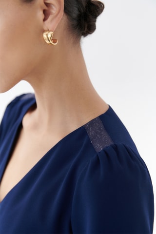 Rechte Jurk Riana - Marineblauw