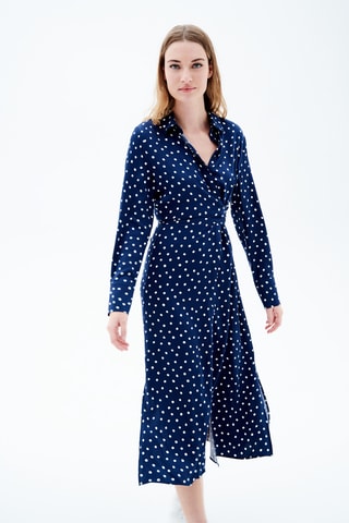 Wikkeljurk Ramelie - Marineblauw