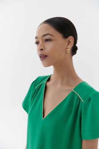 Trapezium Jurk Raffy - Groen
