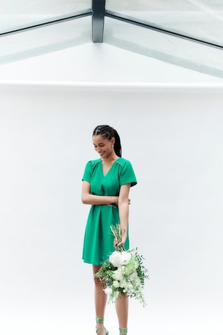 Trapezium Jurk Raffy - Groen