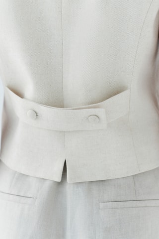 Linnen Gilet Volcana - Beige