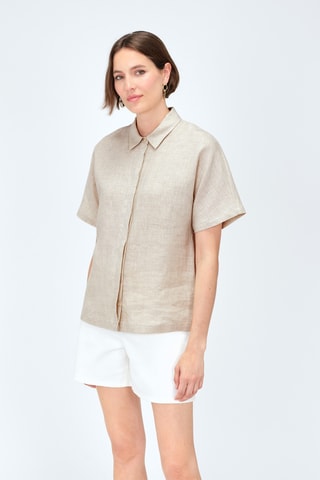 Linnen Blouse Clouane - Beige
