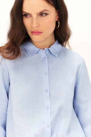 Linnen Blouse Livie - Blauw