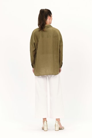 Linnen Blouse Sandy - Kaki