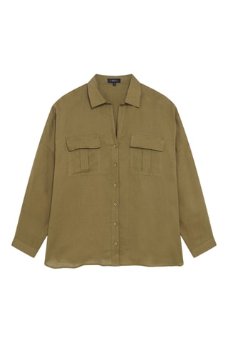 Linnen Blouse Sandy - Kaki
