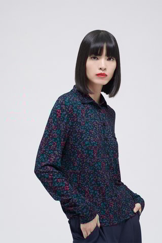Blouse Talba - Pauwblauw