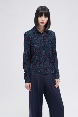Blouse Talba - Pauwblauw