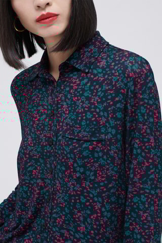 Blouse Talba - Pauwblauw