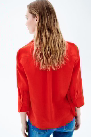 Linnen Blouse Coraline - Rood