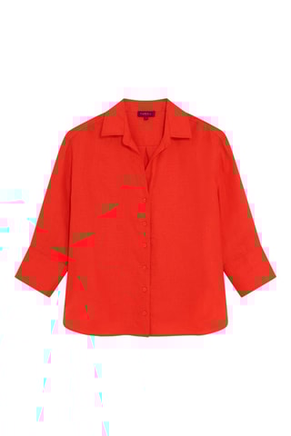 Linnen Blouse Coraline - Rood