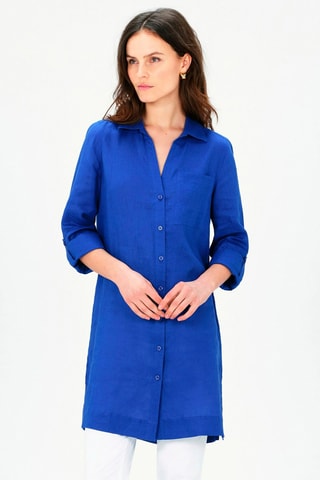 Linnen Tuniek Casilda - Blauw