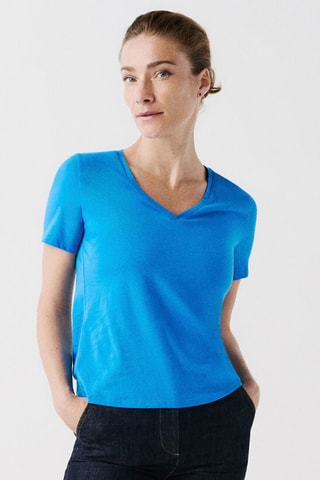 Biologisch Katoenen T-shirt Manon - Blauw