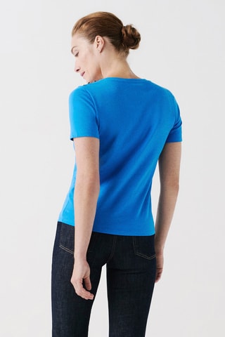 Biologisch Katoenen T-shirt Manon - Blauw