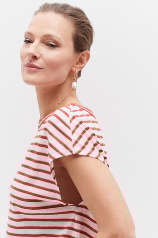 Linnen T-shirt Zoe - Rood