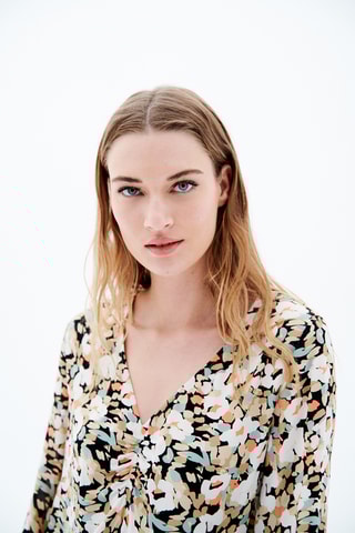 Top Christy - Beige en Zwart
