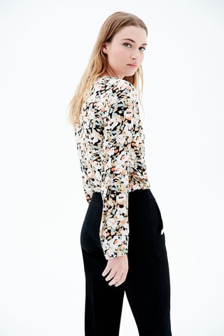 Top Christy - Beige en Zwart