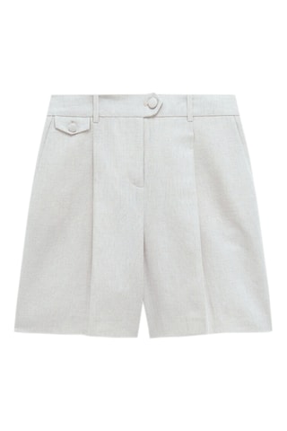 Linnen Rechte Short Solcano - Beige