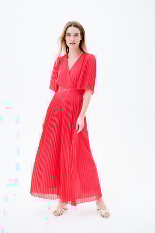 Plisséjumpsuit Paulette - Fuchsia