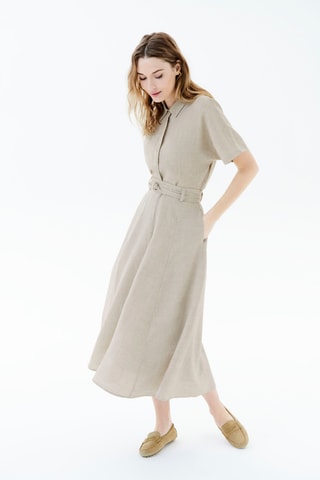 Lange Linnen Rok Josa -  Beige