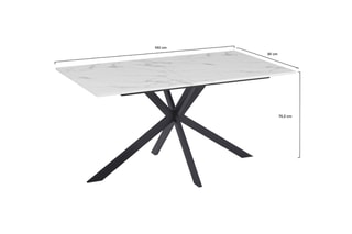 Table à manger Glam - 160 x 77 x 90 cm