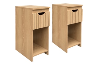 2 tables de chevet 1 tiroir Faustine - 20 x 30 x 49,5 cm