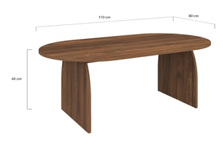 Table basse Japandi - 110 x 60 x 40 cm