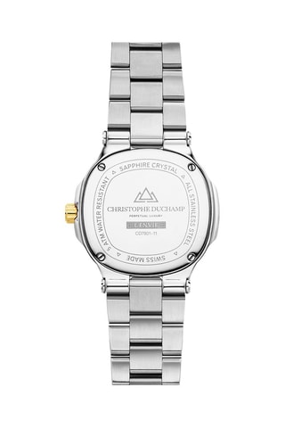 Stalen Quartz Horloge met Diamanten L’Envie
