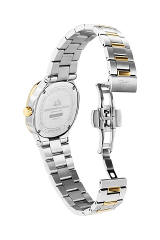 Stalen Quartz Horloge met Diamanten L’Envie