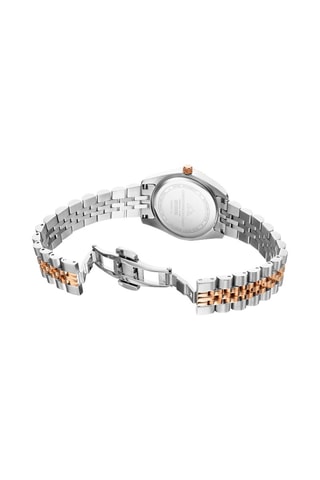 Stalen Quartz Horloge met Diamanten Elysées