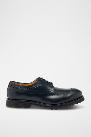 Derbys en cuir - Bleu marine