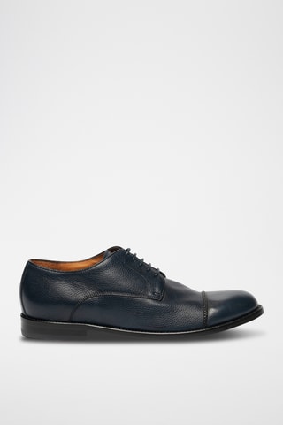 Derbys en cuir - Bleu