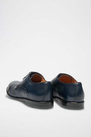 Derbys en cuir - Bleu
