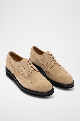 Derbys en nubuck - Beige
